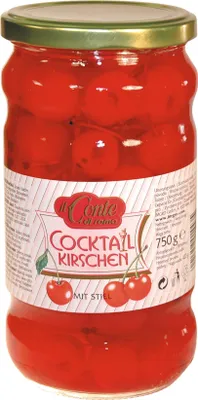 Obrázek produktu pro Il Conte koktejlové třešně v nálevu 750 g