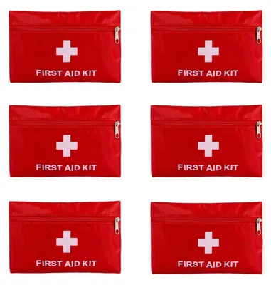 Produktbild von Erste Hilfe Tasche Leer Klein 16x11cm 12 Stück Wasserabweisend 420D Oxford Stoff