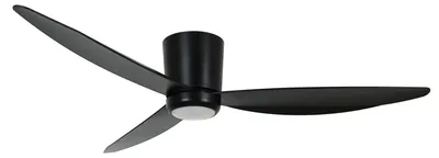 Image de Ventilateur de plafond à basse consommation avec éclairage LED et télécommande Array Noir 137 cm