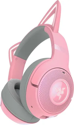 Produktbild von Over-Ear- Headset Mit Bluetooth RGB Gaming-Headset mit leuchtenden Katzenohren (Bluetooth 5.2 mit Gaming-Modus, TriForce 40mm Treiber, Kätzchenohren