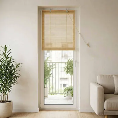 Productafbeelding van Maison Exclusive - Rolgordijn Natur, 50 x 220 cm, bamboe