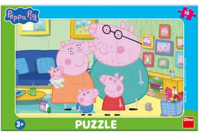 Image de Puzzle Dino Peppa dans le salon