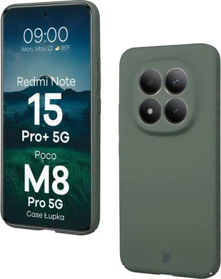 Produktbild von Handyhülle für Xiaomi Redmi Note 15 Pro Plus 5G / POCO M8 Pro 5G, Bizon Case Lupka, Grün