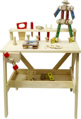 Produktbild von Holzmechanikerwerkstatt mit Werkzeugen und Bauklötzen