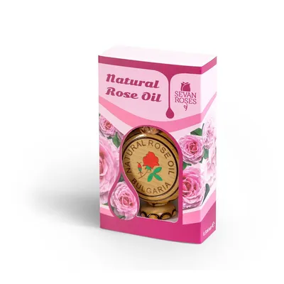 Immagine prodotto di Olio di rosa naturale 0,5 ml - Olio di rosa damascena bulgara di prima qualità