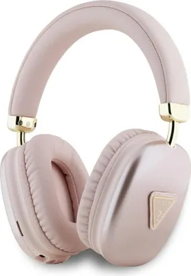 Image de Casque sans fil Guess Metallic Triangle Logo pink