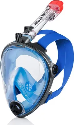 Produktbild von AQUA SPEED Schnorchelmaske Vollgesichtsmaske Taucherbrille Spectra 2.0 S/M schwarz/blau