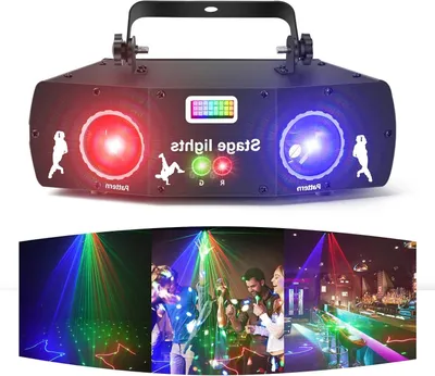 Image de Discolamp - Discolicht - Éclairage de fête - Éclairage pour DJ - Lampe LED RGB - Spectacle de lumière synchronisé avec la musique