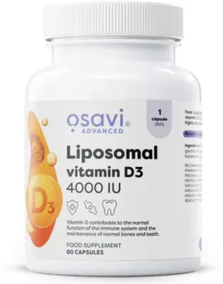 Productafbeelding van Liposomale Vitamine D3 4000 IE – 120 capsules – Cholecalciferol met Liposovit® – Osavi