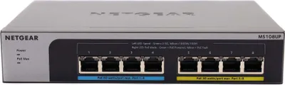 Immagine prodotto di Switch Gigabit desktop MS108UP di Netgear 8x RJ-45, 230W PoE++