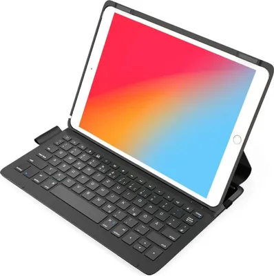 Produktbild von Inateck Ultraleichte Tastatur Hülle für 10,2 Zoll iPad 2021 (9. Gen)/iPad 2020(8. Gen)/iPad 2019(7. Gen), 10,5 Zoll iPad Air 3 2019, 10,5 Zoll iPad Pro 2017, mit Smart Power Knopf, QWERTZ