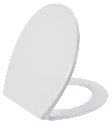 Obrázok produktu pre CERANO – WC sedadlo so spomaľovacím mechanizmom Tavoleta – lesklá biela – UF – 37,2 × 5,2 × 44,6 cm