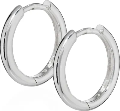 Produktbild von Paar Echt 925 Sterlingsilber Klapp Creolen Für Anhänger 15mm 1890