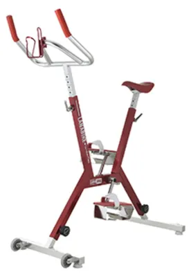 Produktbild von Aquabike Aluminium Lanabike Waterflex 9.5kg - Eloxierter Aluminiumrahmen - Bodybuilding/Aquafitness - Farbe Rot