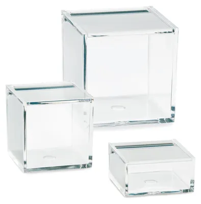 Produktbild von 4er Set Utensilienbox Safira - Verschiedene Größen, Größe:6x6x3cm - 22016