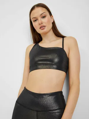 Produktbild von GAP Fit Sport-BH für Damen aus recyceltem Polyester, wasserreduziert, Schwarz, Größe S