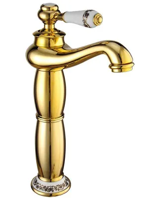 Immagine prodotto di Mexen Draco rubinetto lavabo alto, oro - 745410-50