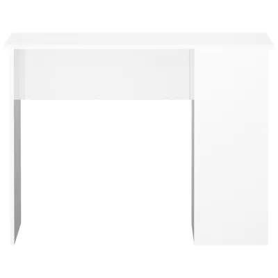Produktbild von Schreibtisch Hochglanz-Weiß 100x55x75 cm Holzwerkstoff , Schreibtische Design 2024
