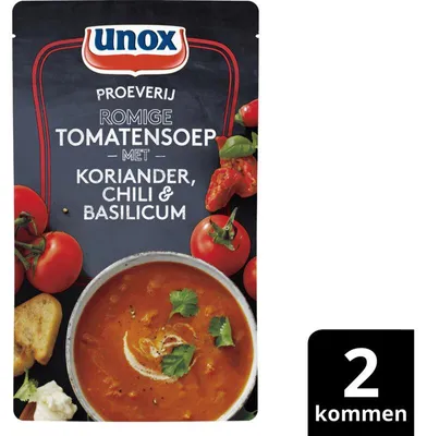 Zdjęcie produktu dla Unox Romige Tomate Soep 570 g – Kremowa i pyszna zupa pomidorowa