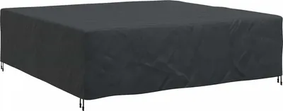 Zdjęcie produktu dla Pokrowiec na meble Gładki Czarny 260 x 260 x 90 cm 210D