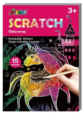 Produktbild von Avenir Mini-Kratzbuch Einhörner