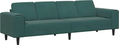 Immagine prodotto di vidaXL Divano da salotto verde scuro 250 x 77 x 76 cm