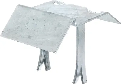 Produktbild von Alberts Auflaufstütze | zum Einschlagen oder Einbetonieren | feuerverzinkt | 125 x 47 mm | 2er Set