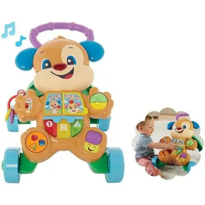 Image de Déambulateur à roulettes Fisher Price Chien sonore Lumières Multilingue