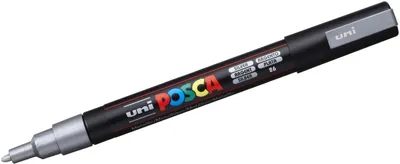 Image de POSCA - POSCA PC3M F argent | 1 pièce | 6 pièces