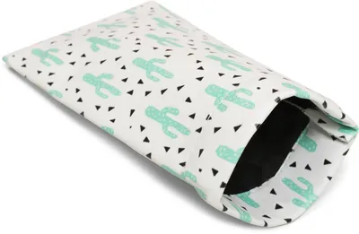 Produktbild von styleBREAKER Etui für Sonnenbrillen mit Kaktus Print und Putztuch, Brillenetui mit Schnappverschluss, Damen 09020075