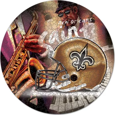 Produktbild von NFL New Orleans Saints rund Puzzle Football 500 Teile pcs 51cm