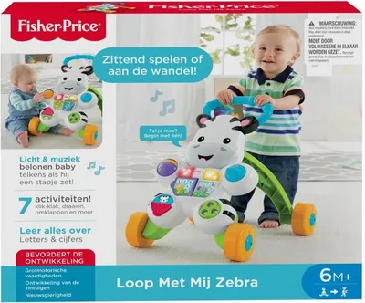 Produktbild von Fisher-Price Learn with Me Zebra Walker, 4 Rad/Räder, Kunststoff, Mehrfarbig
