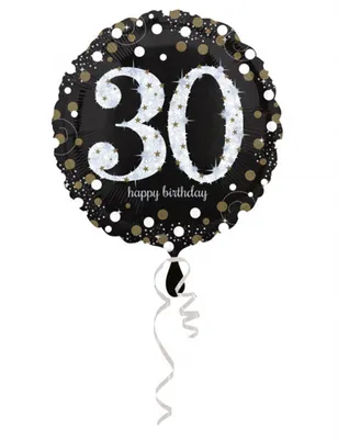 Produktbild von AMSCAN Sd-C Sparkling Birthday 30 0 0 0