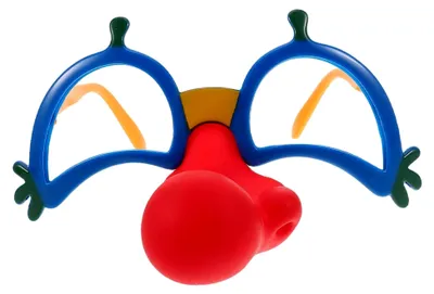 Produktbild von Clownbrille mit Nase für Fasnacht, Karneval und Cosplay – Accessoire für Kostümfeiern