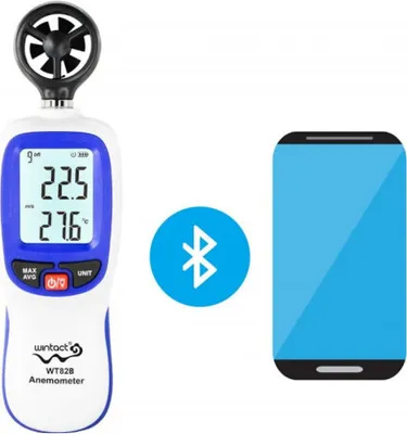 Zdjęcie produktu dla Anemometr wiatromierz Wintact WT82B Bluetooth