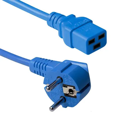 Obrázek produktu pro ACT AK5172, 1,2 m, C19 rozdvojovač, CEE7/7, 230 V, 16 A