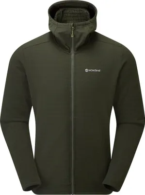 Protium Xt Hoodie von Montane in Olivgrün; geeignet als Midlayer Jacke für Herren.