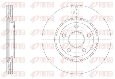 Produktbild von 2x REMSA Bremsscheibe 61515.10 vorne für FIAT Freemont (345_) 330mm 38 1mm 330mm