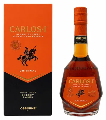Produktbild von Carlos I Brandy Solera Gran Reserva, 40% Vol. 0,7 l