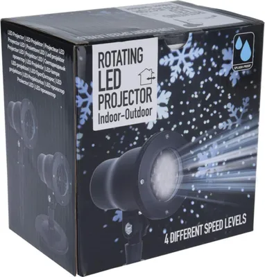 Productafbeelding van LED-projector met sneeuwvlokken, 230V