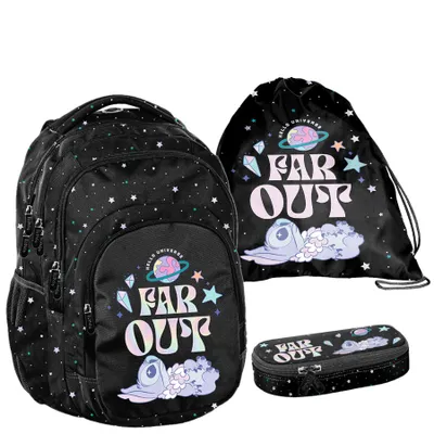 Produktbild von Schulrucksack BeUniq STICZ Lilo & Stitch disney - 3-Teiliges Set