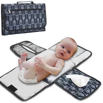 Productafbeelding van Solidchoice - Draagbare Verschoonmat met Opbergvakken voor Baby's