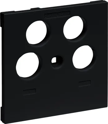 Produktbild von Legrand 765357 SEANO Abdeckung TV-R-SAT-SAT f.Fremdfabrikate sw