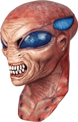 Produktbild von Alien Latex-Vollmaske für Erwachsene - Einheitsgröße
