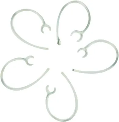 Productafbeelding van Oorhaak Lus Clips - Oorbeugel Vervanging - Hoofdtelefoon Dragen - Universele Pasvorm - 6.2-7.1 mm - Transparant