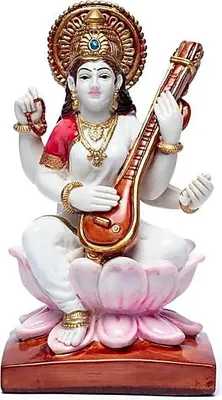 Produktbild von Saraswati mit Sitar – 19 x 10 cm