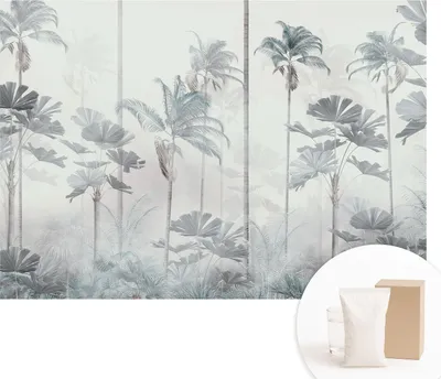 Obrázek produktu pro Samolepicí fototapeta – nástěnné obrazy do obývacího pokoje – 208 x 146 cm – dekorativní fólie na stěny – moderní design pro výzdobu stěn – tapety do interiérů – tropická krajina