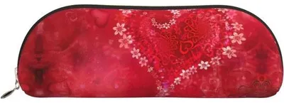 Produktbild von Schminkbeutel Tasche Tasche - Bleistifttasche - Schreibutensilien Aufbewahrung - Langlebiges Kreuz-Körner-Leder - One size - Gold