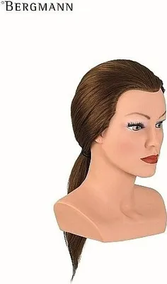 Produktbild von Bergmann Übungskopf Lady medium 40-45cm mittelblond Echthaar