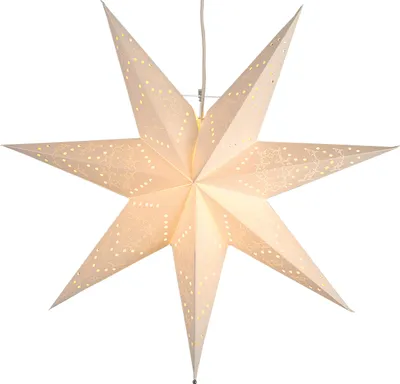 Produktbild von Star Trading Papiersterne zum Aufhängen | Weihnachtsstern Fenster | Papierstern Beleuchtet | Weihnachtsstern Beleuchtet | Weihnachtssterne mit Beleuchtung | Weihnachtsstern Fenster Beleuchtet | Weihnachtssterne